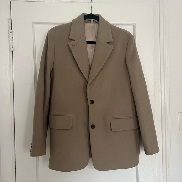 & Other Stories Wool Beige Blazer Size 4 - Picture 1 of 3
